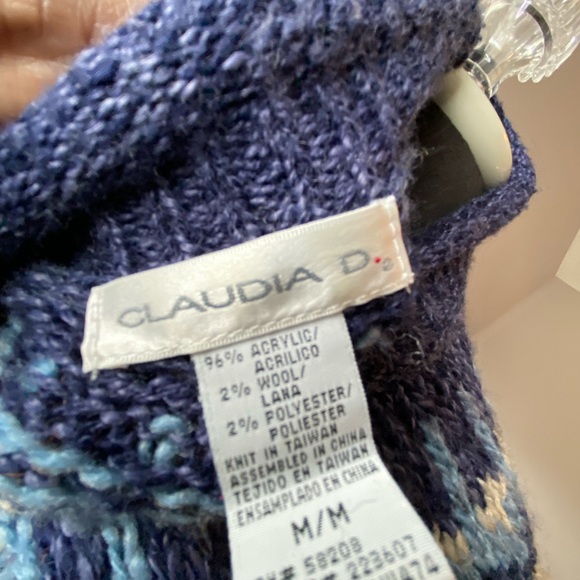 Claudia D Fair Isle Pullover Sweater. - Picture 3 of 3